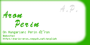 aron perin business card